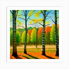 Autumn Trees 1 Art Print