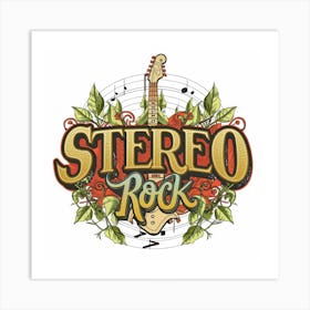 Stereo Rock Logo Art Print