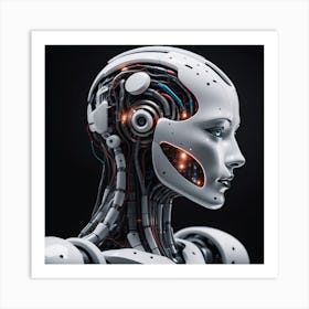 Portrait Of A Robot 42 Art Print