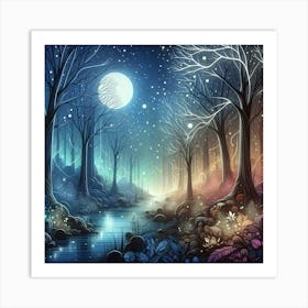 Moonlit Magic 9 Art Print