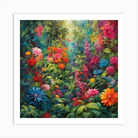 Tropical Garden 1 Art Print