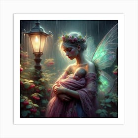 Fairy In The Rain 10 Art Print