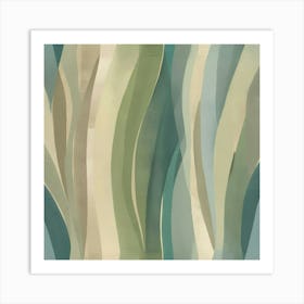 Abstract Wavy Pattern Art Print