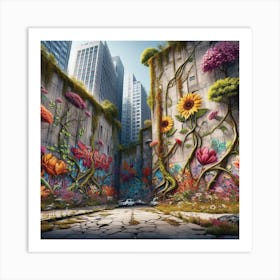 City Of Flowers Art Print