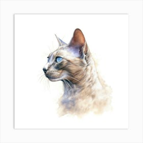 Dwelf Cat Portrait Art Print