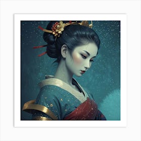 Creative Geisha Artwork 13 Art Print