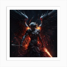 Angel Of Fire Art Print