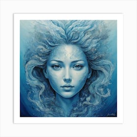 Face Of The Sea 1 Art Print 3 Art Print