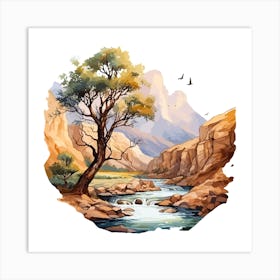 Landscape Painting 2 Art Print