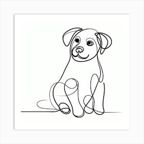 Dog Drawing 1 Art Print