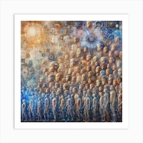 Evolution Of Human And AI Our Story Art Print