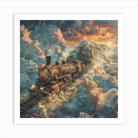 Train In The Clouds Art Print