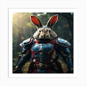 Rabbit In Armor 1 Art Print