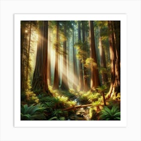 Redwood Forest 2 Art Print