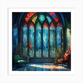 Stained Glass Window 2 Art Print