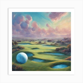 Golf Bal Fan Fantastical Golf tastical Golf l Art Print