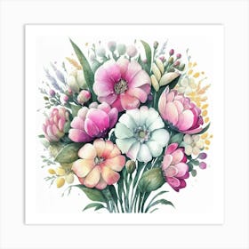 Bouquet Of Flowers 2 Art Print