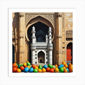 Charminar, India Cubism Style Art Print