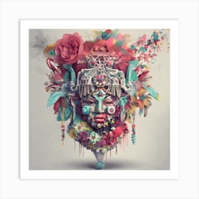 Asian Head Art Print