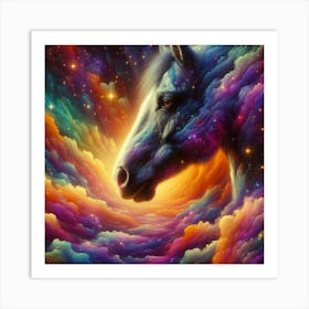 Horse In The Clouds 1 Art Print