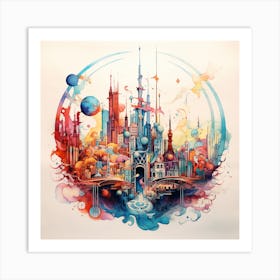 Cityscape 26 Art Print