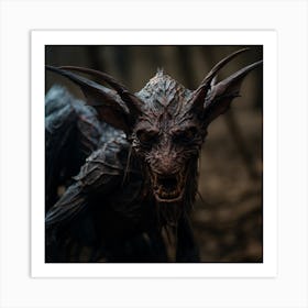 Demon In The Woods 8 Art Print