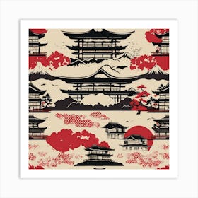 Japanese Pagoda 4 Art Print