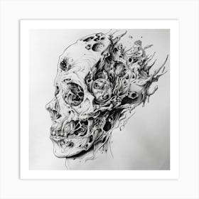 Skull Head Art Print