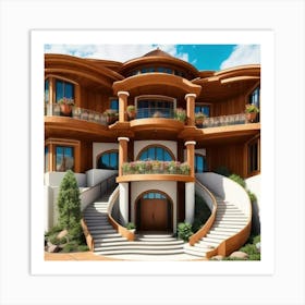 House With Stairs Art Print