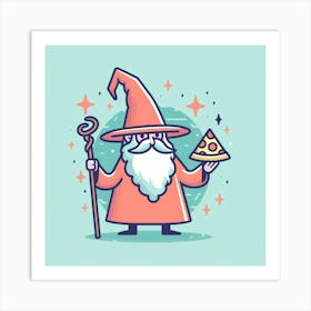 Pizza Wizard Art Print