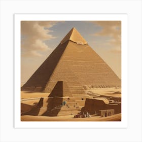 Pyramids Of Giza Art Print