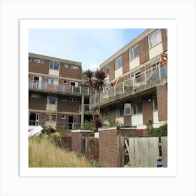 abandoned london estate Art Print