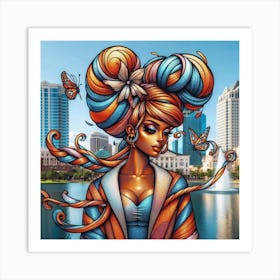Tampa Girl Art Print