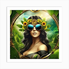 Steampunk Girl 11 Art Print