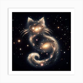 Galaxy Cat Art Print