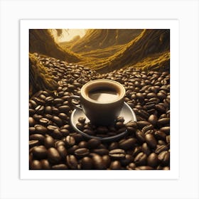 Coffee Beans In The Forest 19 Art Print