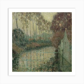 Canal In A Village 1 Art Print