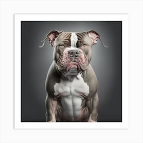 Bulldog Portrait 2 Art Print
