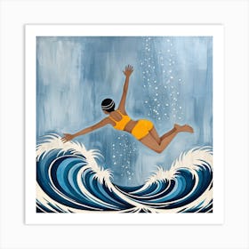 Surfer Girl Art Print