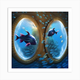 Portholes Art Print