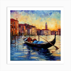 Gondola In Venice 4 Art Print