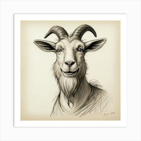 Goat Head 25 Art Print