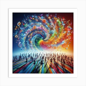 Abstract Music Concept Art Print