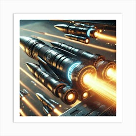 Guided Solar Missiles Converted Art Print