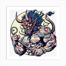 Oni S Wrath 2 Art Print