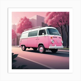 Default Pink Van Art 2 Art Print