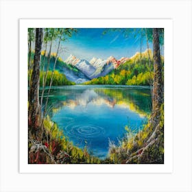 Mountain Lake 1 Art Print