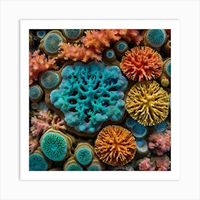 Colorful Corals Art Print