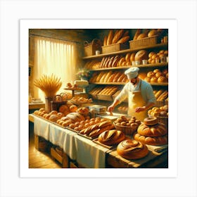 The French Baker Art Print