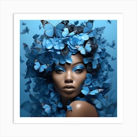 Blue Butterfly Art Print